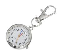 SUPVOX Montre de Poche Argentée pour Garçon et Filles et Seniors Cadran à Grands Chiffres Alliage Léger et Étanche Montre Portable Pratique pour Étudiants et Personnel Soignant Facile à