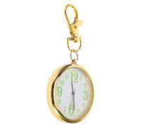 SUPVOX Montre de Poche Infirmière Ronde Grand Cadran Quartz, Porte-clés Doré Vintage, Lecture Claire, Montre Portable Unisexe pour Hôpital et Usage Quotidien