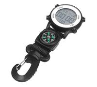 SUPVOX Montre Numérique de Poche Bracelet en Nylon Noir, Montre Électronique Multifonction à Clip, Résistante et Légère, pour Randonnée et Activités de Plein Air
