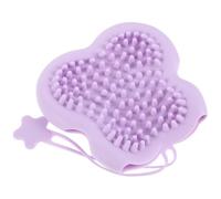 SUPVOX Moufles de Toilettage en Silicone Violet pour Chien et Chat, Brosse de Bain Antidérapante 32,8 X 16 X 3,6 Cm, Peigne Massage pour Animaux, Nettoyage Poils Morts, pour Bain