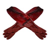 SUPVOX Moufles Imperméables et Résistants aux Perforations en Caoutchouc Longs Marron Taille Grosse Confort et Durabilité Assurés pour Ménage et Lessive
