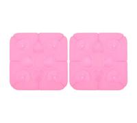 SUPVOX Moule à Sucette en Silicone 8 Cavités Cœur Rose 40 Bâtonnets, Flexible, Réutilisable, pour Glace Maison, Bonbons et Desserts, Ustensile la Cuisine Polyvalent