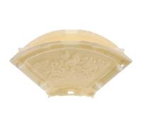 SUPVOX Moule Décoratif en Plastique pour Béton Extérieur - Motif Floral en Relief Éventail Pivoine et Pie - Moule à Sculpture Murale pour Jardin, Terrasse et Aménagement Paysager Robuste