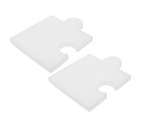 SUPVOX Moule en Silicone pour sous-Verres Puzzle 2pcs, Facile à Démouler Bord Lisse, Forme Créative pour Réunions Familiales et Tables de Café