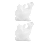 SUPVOX Moule Silicone Animal Marin 3d et Fabrication de Bijoux, 2 Pièces, Moule Décoratif Soi-même, Blanc, Réutilisable, Haute Précision pour Décoration Intérieure, Thème Océan