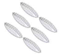 SUPVOX Moules à Pâtisserie Petits Formats en Alliage D'aluminium Anodisé, Lot de 6 Pièces Antiadhésifs, Compatibles Four et Réfrigérateur, pour Cuisson de Tartelettes et Desserts Maison