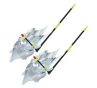 SUPVOX Moulin à Vent d'oiseaux 2 Pcs pour Jardin Et Balcon, 8 Lames Argentées Réfléchissantes, Antivol D’Oiseaux, Protection Verger Rapide