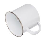 SUPVOX Mug Vierge à Sublimation 350 Ml en Acier Inoxydable Revêtement Émail Argenté, Tasse Personnalisable pour Café et Thé, Maison et Bureau, Mug Photo Transfert Thermique