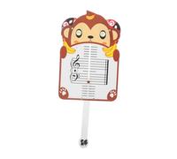 SUPVOX Music Theory Flash Cards Portable Music Staff Whiteboard with Handheld Monkey Shape for Beginner Piano Learning Practice Aid