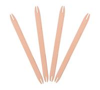 SUPVOX Navette de Tissage en Bois Grand Format 4 Pièces pour Métier à Tisser DIY, Baguettes Artisanales pour Couture et Tricot, Outil Vintage pour Artisanat de Tissage