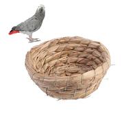 SUPVOX Nichoir Artisanal Paille Tressée Nid Artificiel pour Oiseaux et Petits Animaux Abri Décoratif pour Maison et Jardin Extérieur