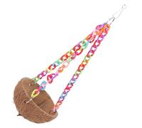 SUPVOX Nid De Perruche Suspendu Coquille Naturelle De Noix Nichoir Décoratif pour Oiseaux Lieu De Reproduction Léger Et Compact