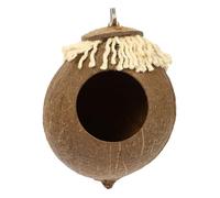 SUPVOX Nid de Reproduction Coque de Noix de pour Oiseaux Nid Suspendu pour Perruches et Oiseaux Exotiques Accessoire de Volière Extérieur Facile à Utiliser
