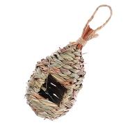 SUPVOX Nid Oiseau Suspendu Fibres Naturelles Tressées Nichoir pour Oiseaux avec Deux Ouvertures pour Jardins Classiques Ou Naturels