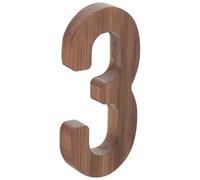 SUPVOX Numéros de Maison en Bois Massif pour L'extérieur, Design 3d Solide, Pratique et Personnalisable par Peinture, pour Propriétaires Recherchant un Style Contemporain et Rustique