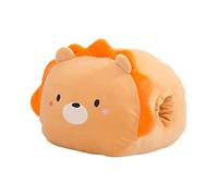 SUPVOX Oreiller Chauffe-Mains Oreiller De Voyage Nouveauté Oreiller Oreillers Chauffe-Mains Jolis Coussins Esthétiques Coussins Mignons Petits Coussins Oreiller Plus Chaud Orange Coton