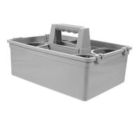 SUPVOX Organisateur Panier Nettoyage en Plastique Compartiments Ajustables, Panier Portable pour Rangement de Produits Ménagers et Accessoires de Bureau