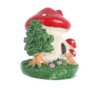 SUPVOX Ornement Aquarium Maison Champignon Miniature Résine Décoration Micro Paysage Féerique pour Habitat Sain et Charmante