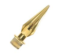 SUPVOX Ornement de Mât de Drapeau Plastique Doré pour Salle de Réunion et Auditorium, Tête de Mât, Fixation Facile, Remplacement Décoration Extérieur Jardin et Terrasse