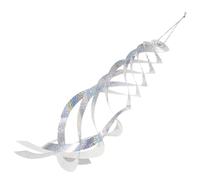 SUPVOX Ornement D'oiseau Réfléchissant Suspendu pour Jardin Et Verger, Spirale Argentée Résistante Aux Intempéries, Outil D'expulsion Visuel Anti-Oiseaux, Décoration Rotative