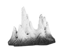 SUPVOX Ornement Résine Enneigée pour Aquarium et Terrarium Décor Naturel Facile à Nettoyer Positionner Modèle Paysage Neige pour Poisson et Reptile