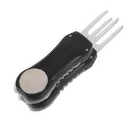 SUPVOX Outil de Réparation de Divot Compact Acier Inoxydable avec Marqueur de Balle Fourche pour Entretien du et Réparation des Marques de Pitch de Noir Portable