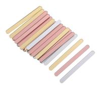 SUPVOX Outils de Bricolage Bâtonnets Glace 30 Pièces en Acrylique Couleurs Miroir Argenté, Or Rose et Or pour Créations de Desserts Maison