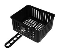 SUPVOX Panier à Friteuse Carré avec Poignée pour Cuisson Facile Résistant Et Facile à Nettoyer pour Friture Directe Noir