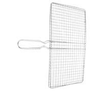 SUPVOX Panier à Griller en Acier Inoxydable Pliable 20x35 Cm pour Barbecue en Plein Air, Filet Grillé Polyvalent pour Poisson, Fruits De Mer Et Légumes, Équipement La Cuisine Feu De Camp Pratique