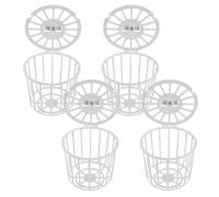 SUPVOX Panier de Nid en Fibres de Chanvre 4 Pièces pour Cages à Oiseaux, Accessoires D’élevage pour Perroquets et Pinsons, Boîte de Rangement Nichoir Plastique, Fournitures pour Cages