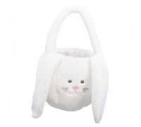SUPVOX Panier De Pâques Peluche Blanc Panier Lapin Thématique Boîte Cadeau Pratique Pour Pâques Et Événements Spéciaux
