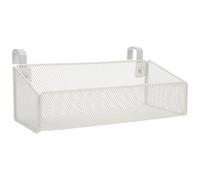 SUPVOX Panier Suspendu en Fer Robuste Argenté, Support Mural pour Bureau et Salle de Bain, Conteneur Multifonction Petit Format pour Accessoires Divers