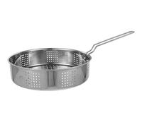 SUPVOX Panier vapeur à riz 25 cm acier inoxydable avec poignée pliante, cuisson vapeur pour petits pains et poissons, accessoire cuisine multifonction pour restaurant