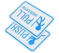 SUPVOX Panneaux Acryliques à Pousser et Tirer pour Porte Vitrée Panneaux D'identification Push-pull Lot de 4 Set pour Hôtels et Commerces Rappel D'ouverture pour Surfaces Lisses