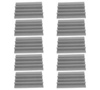 SUPVOX Panneaux D'insonorisation Acoustiques en Mousse Ignifuge 12x12x24 Cm Gris, 10 Pcs pour Studio D'enregistrement, Salle de Musique, Acoustique Mural et Suppression des Basses