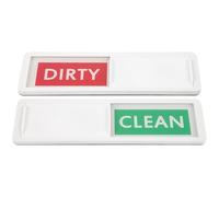 SUPVOX Panneaux Magnétiques Texte Rouge et Vert pour Lave-Vaisselle Lot de 2 « Propre/Sale » en Plastique Blanc et Indicateur Pratique Nettoyage Facile Cuisine