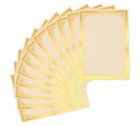 SUPVOX Papier Certificat A4 12 Feuilles 250 G/m², Papier Intérieur Vierge à Lettres Inscriptible pour Diplômes, Documents Académiques et Certificats Professionnels, Compatible