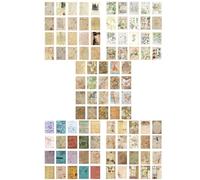 SUPVOX Papier Décoratif Vintage pour Scrapbooking 100 Feuilles Style Café Papier de Fond Fait Main pour Journal Intime Matériel D’Embellissement DIY Feuilles à Motifs Aléatoires