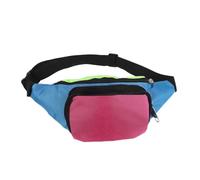 SUPVOX Paquet Banane Décontracté en Tissu Oxford Résistant aux Intempéries, Ceinture Ajustable, Color Block Multicolore, Léger et Pratique pour Sports de Plein Air, Randonnée et Voyages,