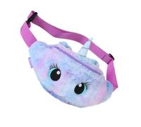 SUPVOX Paquet Banane en Peluche Licorne Violette Paquet à Bandoulière Ceinture Réglable Mignon pour Filles Shopping et Sorties Taille Unique