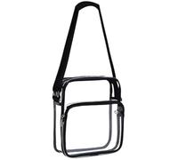 SUPVOX Paquet Bandoulière Femme en PVC Transparent Petit Paquet à Main Ajustable 22X18X8 CM Léger et Compact pour Loisirs Shopping et Voyage