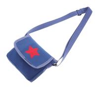 SUPVOX Paquet Bandoulière Garçon et Filles Rétro en Toile Bleu à Motif Étoiles Petit Paquet à Dos pour Filles et Garçons Réglable et Spacieux Cartable Léger pour École et Sorties Solide