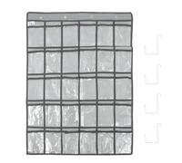 SUPVOX Paquet de Rangement Mural à 30 Poches en Tissu Non Tissé Gris, Organiseur Suspendu pour Porte, pour Vêtements, Chaussures, Clés et Petits Objets, 4 Crochets Inclus, Rangement