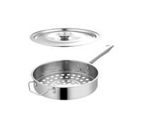 SUPVOX Passoire en Acier Inoxydable 1,2 Cm à Gros Trous, Louche Passoire à Manche Simple pour Filtrer Crevettes et Aliments, Ustensile la Cuisine Multifonction Fondue et Friture