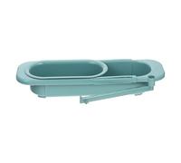 SUPVOX Passoire Évier Extensible Multifonction en Plastique Vert, Panier Égouttoir à Vaisselle et Légumes, Rangement Pratique Cuisine, Crépine D’évier Rétractable, 1 Pièce