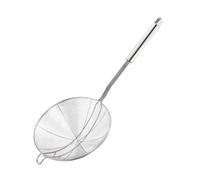 SUPVOX Passoire Inox 20 Cm à Double Fil avec Double Crochet, Écumoire Résistante la Chaleur pour Friture et Pâtes, Ustensile la Cuisine Professionnel pour Égoutter Fondue, Nouilles,