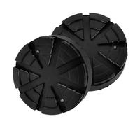 SUPVOX Patins de Cric en Caoutchouc Noir 2pcs, Coussinets de Levage Faciles à Installer, Compatibles Vérins Hydrauliques pour Voiture et Camping-