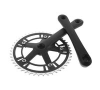 SUPVOX Pédalier Alliage Robuste Transmission Puissante Compatible VTT et Villes Crankset Simple Plateau Réparable