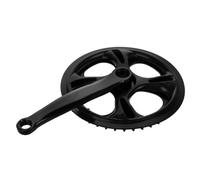 SUPVOX Pédalier De Vélo Monovitesse 42 Dents en Acier Dur Protège-Roue, Manivelle Droite, Remplacement pour Vélo Route Et VTT, Usage Cyclisme Urbain Et Sportif