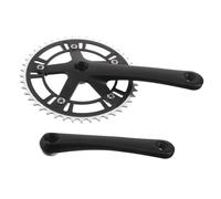 SUPVOX Pédalier VTT Alliage avec Plateau Double Accessoire Crankset Remplaçable pour Tout-Terrain Pliant et Vitesse Unique Installation Facile et de Puissance Optimisé